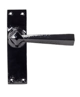 From The Anvil - Black Straight Lever Latch Set | Sku. 73110 | Trade Door Handles.
