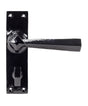 From The Anvil - Black Straight Lever Bathroom Set | Sku. 73111 | Trade Door Handles.