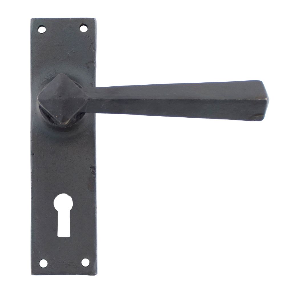 From The Anvil - Beeswax Straight Lever Lock Set | Sku. 73113 | Trade Door Handles.