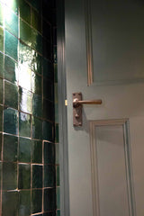 From The Anvil - Beeswax Straight Lever Bathroom Set | Sku. 73115 | Trade Door Handles.