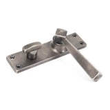 From The Anvil - Antique Pewter Straight Lever Bathroom Set | Sku. 73117 | Trade Door Handles.