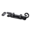 From The Anvil - Black 4" Cranked Monkeytail Bolt | Sku. 73130 | Trade Door Handles.