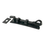From The Anvil - Black 6" Cranked Monkeytail Bolt | Sku. 73131 | Trade Door Handles.
