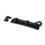 From The Anvil - Black 6" Straight Monkeytail Bolt | Sku. 73133 | Trade Door Handles.