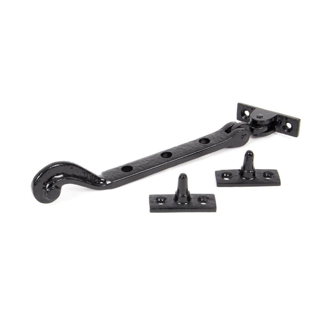 From The Anvil - Black 8" Rosehead Stay | Sku. 73134 | Trade Door Handles.