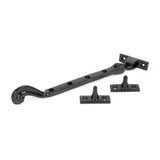 From The Anvil - Black 9" Rosehead Stay | Sku. 73135 | Trade Door Handles.