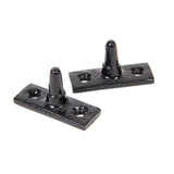 From The Anvil - Black 11" Rosehead Stay | Sku. 73136 | Trade Door Handles.