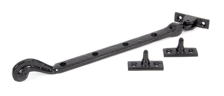 From The Anvil - Black 11" Rosehead Stay | Sku. 73136 | Trade Door Handles.