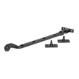 From The Anvil - Black 11" Rosehead Stay | Sku. 73136 | Trade Door Handles.
