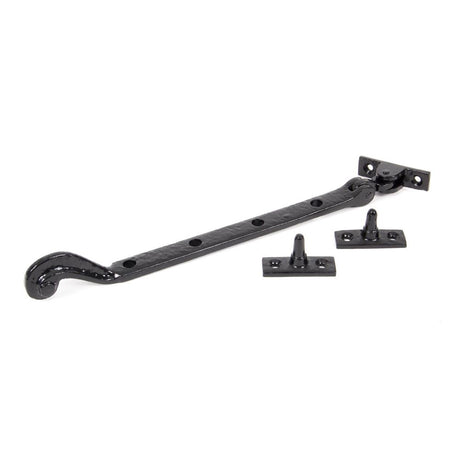 From The Anvil - Black 11" Rosehead Stay | Sku. 73136 | Trade Door Handles.