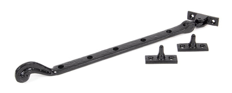 From The Anvil - Black 13" Rosehead Stay | Sku. 73137 | Trade Door Handles.