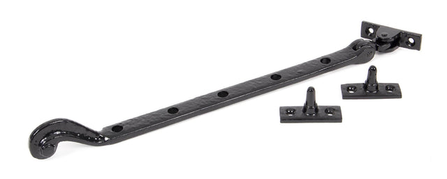 From The Anvil - Black 13" Rosehead Stay | Sku. 73137 | Trade Door Handles.