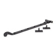 From The Anvil - Black 13" Rosehead Stay | Sku. 73137 | Trade Door Handles.