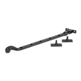 From The Anvil - Black 13" Rosehead Stay | Sku. 73137 | Trade Door Handles.