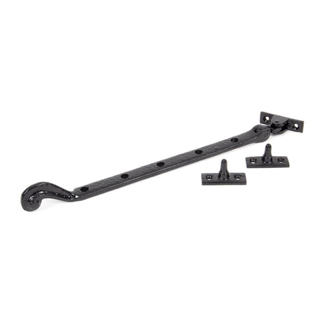 From The Anvil - Black 13" Rosehead Stay | Sku. 73137 | Trade Door Handles.