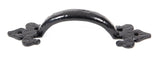 From The Anvil - Black Cast 6" Fleur De Lys Pull Handle | Sku. 73141 | Trade Door Handles.