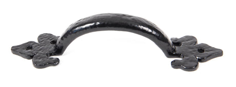 From The Anvil - Black Cast 6" Fleur De Lys Pull Handle | Sku. 73141 | Trade Door Handles.