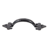From The Anvil - Black Cast 6" Fleur De Lys Pull Handle | Sku. 73141 | Trade Door Handles.