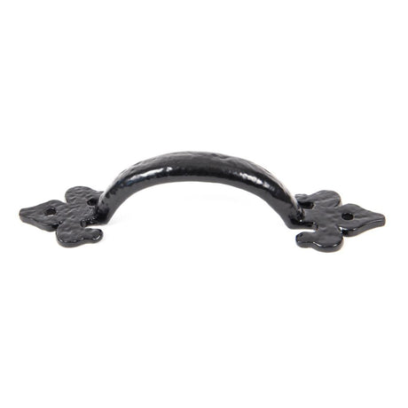 From The Anvil - Black Cast 6" Fleur De Lys Pull Handle | Sku. 73141 | Trade Door Handles.