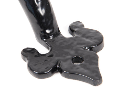 From The Anvil - Black Cast 6" Fleur De Lys Pull Handle | Sku. 73141 | Trade Door Handles.