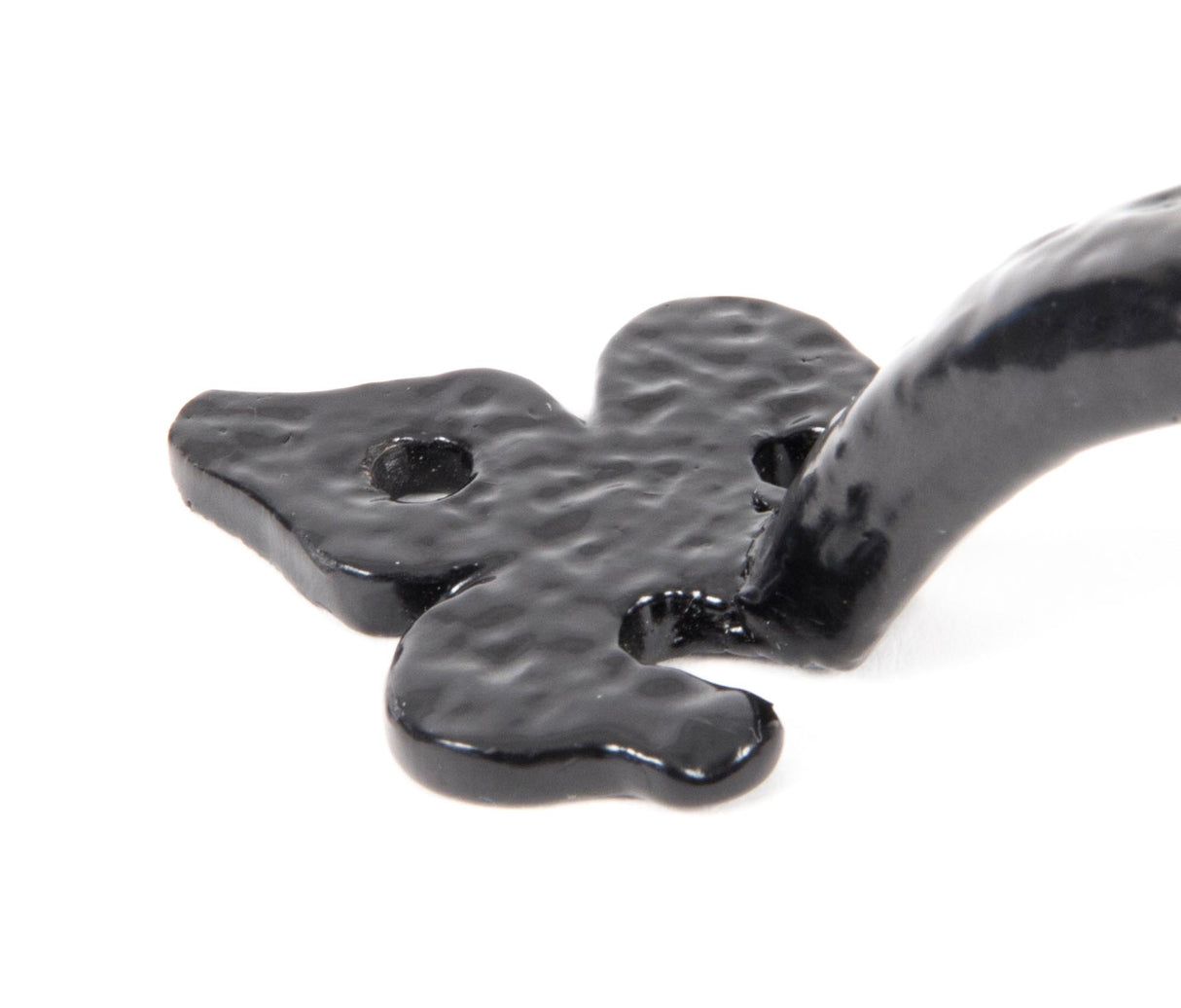 From The Anvil - Black Cast 6" Fleur De Lys Pull Handle | Sku. 73141 | Trade Door Handles.