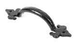 From The Anvil - Black Cast 6" Fleur De Lys Pull Handle | Sku. 73141 | Trade Door Handles.