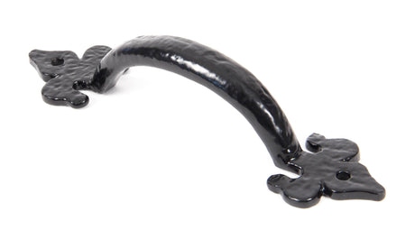 From The Anvil - Black Cast 6" Fleur De Lys Pull Handle | Sku. 73141 | Trade Door Handles.