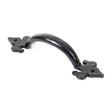 From The Anvil - Black Cast 6" Fleur De Lys Pull Handle | Sku. 73141 | Trade Door Handles.
