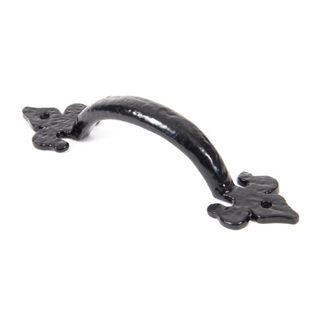 From The Anvil - Black Cast 6" Fleur De Lys Pull Handle | Sku. 73141 | Trade Door Handles.