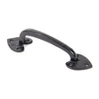 From The Anvil - Black Cast 8" Gothic Pull Handle | Sku. 73142 | Trade Door Handles.