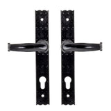 From The Anvil - Black Cottage Lever Espag. Lock Set | Sku. 73143 | Trade Door Handles.