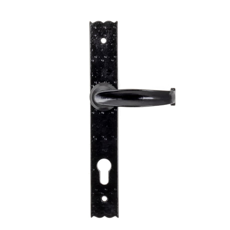 From The Anvil - Black Cottage Lever Espag. Lock Set | Sku. 73143 | Trade Door Handles.