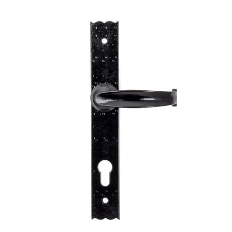 From The Anvil - Black Cottage Lever Espag. Lock Set | Sku. 73143 | Trade Door Handles.