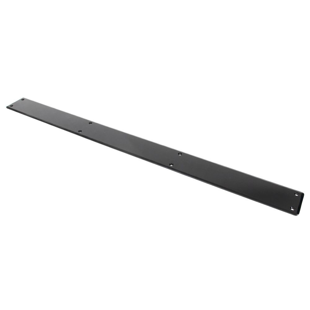 From The Anvil - Black 800mm Plain Fingerplate | Sku. 73180 | Trade Door Handles.