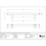 From The Anvil - Pewter 800mm Pull Handle | Sku. 73182 | Trade Door Handles.