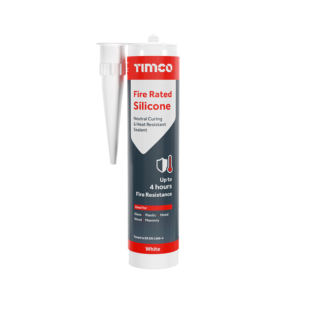This is an image of Timco - Fire Rated Silicone 300ml (1 Each Cartridge) PCS732003