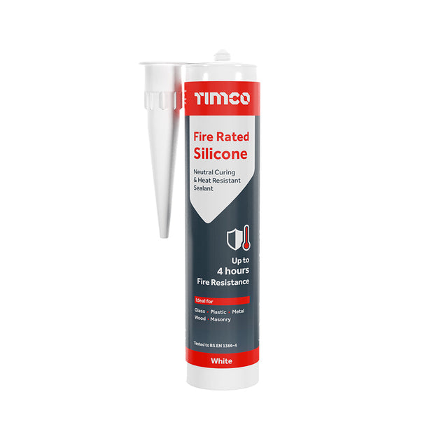 This is an image of Timco - Fire Rated Silicone 300ml (1 Each Cartridge) PCS732003