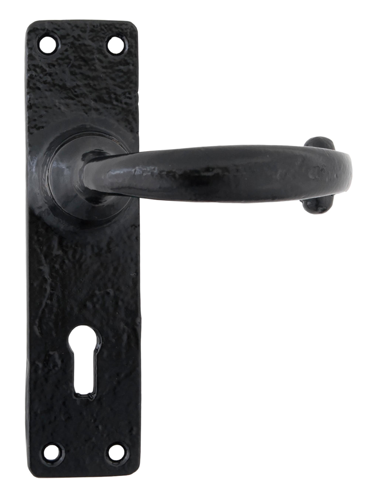 From The Anvil - Black MF Lever Lock Set | Sku. 73205M | Trade Door Handles.