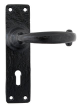 From The Anvil - Black MF Lever Lock Set | Sku. 73205M | Trade Door Handles.