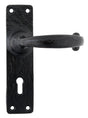 From The Anvil - Black MF Lever Lock Set | Sku. 73205M | Trade Door Handles.