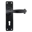 From The Anvil - Black MF Lever Lock Set | Sku. 73205M | Trade Door Handles.