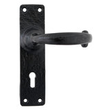 From The Anvil - Black MF Lever Lock Set | Sku. 73205M | Trade Door Handles.