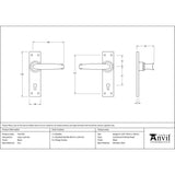 From The Anvil - Black Lever Lock Set | Sku. 73217M | Trade Door Handles.