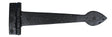 From The Anvil - Black Smooth 12" Cast T Hinge (pair) | Sku. 73226 | Trade Door Handles.