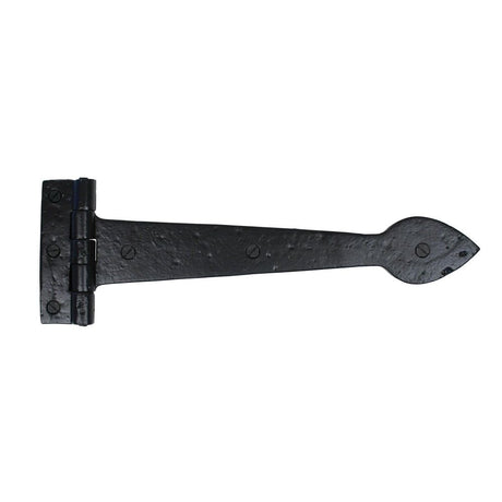 From The Anvil - Black Smooth 12" Cast T Hinge (pair) | Sku. 73226 | Trade Door Handles.