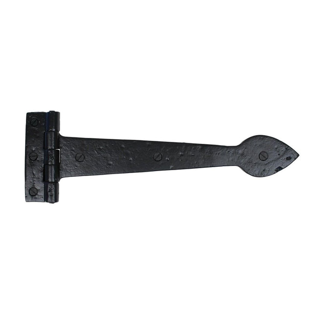 From The Anvil - Black Smooth 12" Cast T Hinge (pair) | Sku. 73226 | Trade Door Handles.