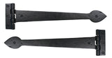 From The Anvil - Black Smooth 16" Cast T Hinge (pair) | Sku. 73227 | Trade Door Handles.
