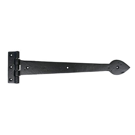 From The Anvil - Black Smooth 16" Cast T Hinge (pair) | Sku. 73227 | Trade Door Handles.