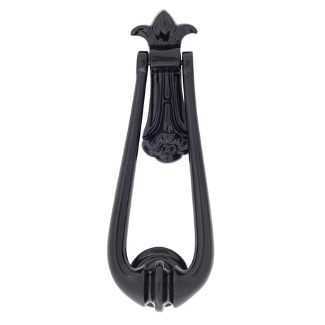 From The Anvil - Black Loop Door Knocker | Sku. 73379M | Trade Door Handles.