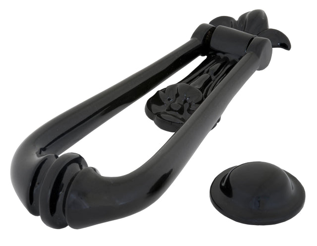 From The Anvil - Black Loop Door Knocker | Sku. 73379M | Trade Door Handles.